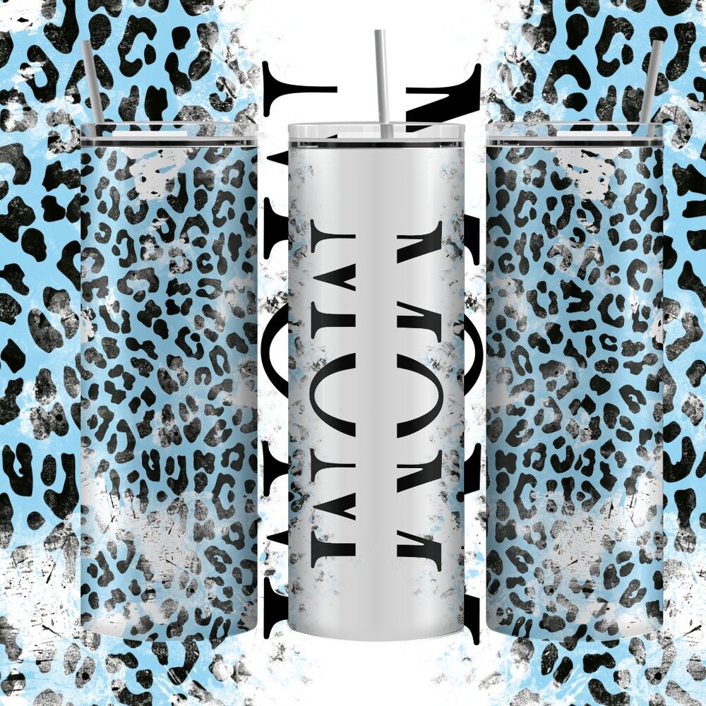 Mom cheetah print 20oz Tumbler available in multiple colors